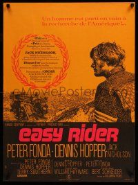 8t212 EASY RIDER French 23x31 R70s Peter Fonda, motorcycle biker classic directed by Dennis Hopper