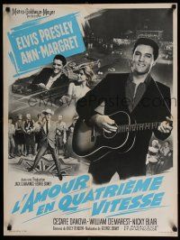 8t238 VIVA LAS VEGAS French 24x32 '65 cool images of Elvis Presley & sexy Ann-Margret!