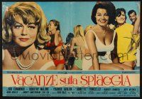 8t157 BEACH PARTY Italian photobusta '63 Annette Funicello in bikini, sexiest Dorothy Malone!