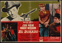 8t165 EL DORADO Italian photobusta '67 John Wayne, Robert Mitchum, James Caan, Howard Hawks!