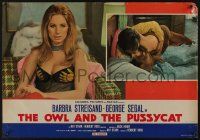 8t179 OWL & THE PUSSYCAT export English Italian photobusta '70 Barbra Streisand, George Segal!