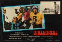 8t184 ROLLERBALL Italian photobusta '75 James Caan in a future where war does not exist!