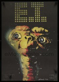 8t455 E.T. THE EXTRA TERRESTRIAL signed limited edition Polish 19x27 '15 by artist Lakomski, 10/50!