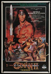 8t105 CONAN THE DESTROYER Turkish '84 Arnold Schwarzenegger is the most powerful legend of all!