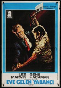 8t128 PRIME CUT Turkish '72 Lee Marvin fights Gene Hackman w/cleaver, Korur art!