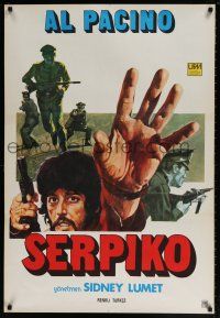 8t132 SERPICO Turkish '74 Al Pacino on the streets, Sidney Lumet crime classic, different!