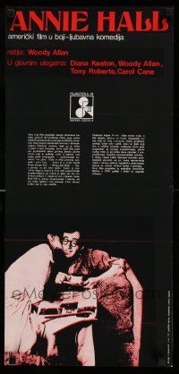 8t354 ANNIE HALL Yugoslavian 13x27 R80s different image of Woody Allen and Diane Keaton!