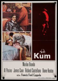 8t387 GODFATHER Yugoslavian 18x25 '72 Brando & Pacino in Coppola crime classic, different images!