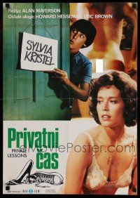 8t419 PRIVATE LESSONS Yugoslavian 19x27 '81 sexy teacher Sylvia Kristel, Howard Hesseman!