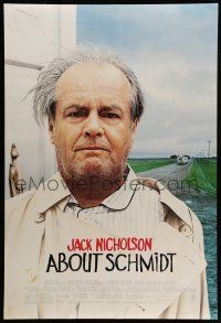 8w014 ABOUT SCHMIDT DS 1sh '02 Alexander Payne directed, great Jack Nicholson image!
