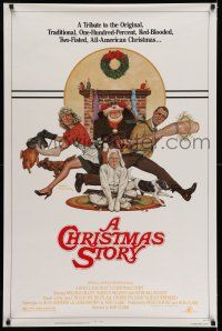 8w132 CHRISTMAS STORY 1sh '83 best classic Christmas movie, great art by Robert Tanenbaum!