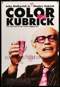 8w145 COLOR ME KUBRICK 1sh '07 John Malkovich as Kubrick impostor!