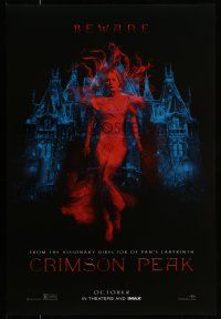 8w170 CRIMSON PEAK teaser DS 1sh '15 Guillermo del Toro horror, cool ghostly Mia Wasikowska!