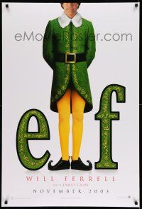 8w227 ELF teaser DS 1sh '03 Jon Favreau directed, James Caan & Will Ferrell in Christmas comedy!