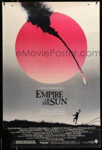 8w229 EMPIRE OF THE SUN 1sh '87 Stephen Spielberg, John Malkovich, first Christian Bale!