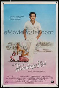 8w270 FLAMINGO KID 1sh '84 great image of young Matt Dillon & sexy Janet Jones!