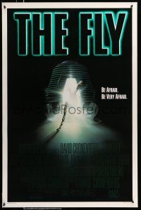 8w273 FLY 1sh '86 David Cronenberg, Jeff Goldblum, cool sci-fi art by Mahon!
