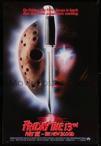 8w288 FRIDAY THE 13th PART VII int'l 1sh '88 Jason is back, but someone's waiting, slasher horror!