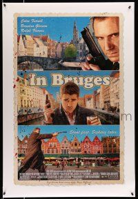 8w402 IN BRUGES DS 1sh '08 Colin Farrell, Brendan Gleeson, Ralph Fiennes!