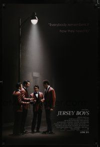 8w441 JERSEY BOYS int'l advance DS 1sh '14 John Lloyd Young as Frankie Valli, The Four Seasons!