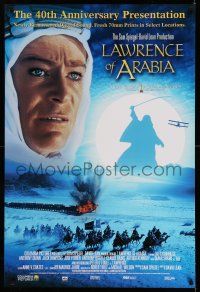 8w478 LAWRENCE OF ARABIA DS 1sh R02 David Lean classic starring Peter O'Toole!