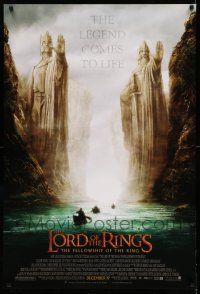 8w495 LORD OF THE RINGS: THE FELLOWSHIP OF THE RING advance 1sh '01 J.R.R. Tolkien, Argonath!