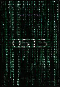 8w534 MATRIX RELOADED holofoil teaser 1sh '03 Keanu Reeves, free your mind on 05.15!