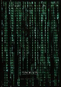 8w533 MATRIX RELOADED holofoil teaser 1sh '03 Keanu Reeves, free your mind in 2003!