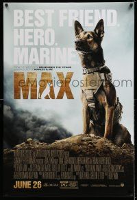8w548 MAX advance DS 1sh '15 wonderful image of canine dog hero in uniform!