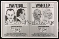 8w570 MONSTER SQUAD advance 1sh '87 wacky mugshot images of Dracula & the Mummy!