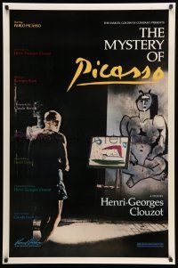 8w581 MYSTERY OF PICASSO 1sh R86 Le Mystere Picasso, Henri-Georges Clouzot & Pablo!