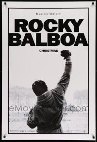 8w670 ROCKY BALBOA teaser DS 1sh '06 boxing, director & star Sylvester Stallone w/fist in air!