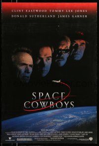 8w717 SPACE COWBOYS DS 1sh '00 astronauts Clint Eastwood, Tommy Lee Jones, Sutherland & Garner!