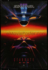 8w735 STAR TREK VI teaser 1sh '91 William Shatner, Leonard Nimoy, Stardate 12-13-91!