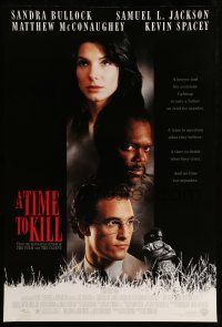 8w782 TIME TO KILL DS 1sh '96 Matthew McConaughey, Sandra Bullock, Samuel L. Jackson!