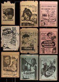 8x025 LOT OF 14 TRADE ADS '40s great images from a variety of different movies!