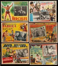 8x083 LOT OF 20 SWORD-AND-SANDAL MEXICAN LOBBY CARDS '60s lots of great gladiator images!