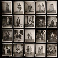 8x269 LOT OF 20 BRIGADOON WARDROBE TEST 4x5 PHOTOS '54 wonderful images of actors in costumes!