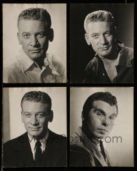8x275 LOT OF 4 THING REJECTED TEST PHOTOS '51 head & shoulders portraits of Kenneth Tobey!