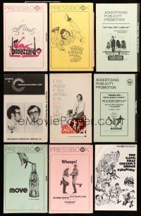 8x113 LOT OF 10 UNCUT PRESSBOOKS '60s-70s advertising images from a variety of different movies!