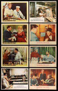 8x164 LOT OF 42 LOBBY CARDS '60s-80s incomplete sets from a variety of different movies!