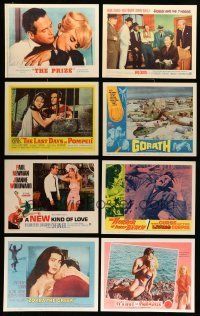 8x166 LOT OF 36 LOBBY CARDS '60s great scenes from a variety of different movies!