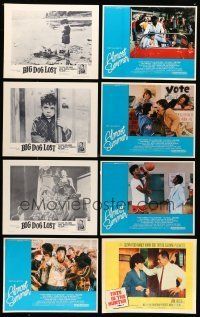 8x167 LOT OF 34 COLOR 11X14 STILLS AND LOBBY CARDS '60s-80s incomplete sets from several movies!