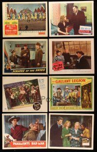 8x175 LOT OF 25 LOBBY CARDS '40s great scenes from a variety of different movies!