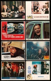 8x186 LOT OF 10 LOBBY CARDS '70s-80s great scenes from a variety of different movies!