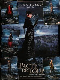 8x233 LOT OF 6 UNFOLDED DOUBLE-SIDED TEASER BROTHERHOOD OF THE WOLF FRENCH ONE-PANELS '01 cool!