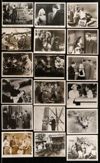 8x288 LOT OF 102 MOSTLY BLACK & WHITE 1930s-50s 8x10 STILLS '30s-50s many great movie scenes!
