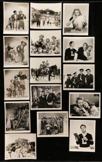 8x339 LOT OF 46 BLONDIE 8x10 STILLS '40s Penny Singleton & Arthur Lake, most w/snipes or stamps!