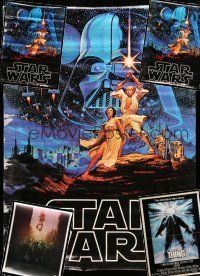 8x440 LOT OF 5 UNFOLDED AND FORMERLY FOLDED SPECIAL POSTERS '70s-10s Star Wars, The Thing & more!