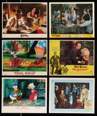 8x191 LOT OF 6 DISNEY AND DON KNOTTS LOBBY CARDS '60s-80s Roger Rabbit, Mickey's Christmas Carol!